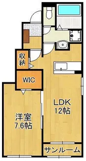 ロータス北泉1【1階】の間取り