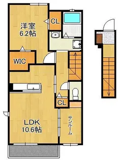 フィデール行橋A【2階】の間取り