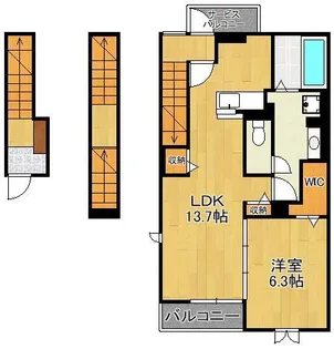 クオーレ【3階】の間取り