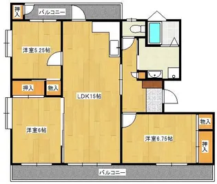 ヴィラナリー小倉南【1階】の間取り