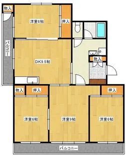 ヴィラナリー小倉南【2階】の間取り