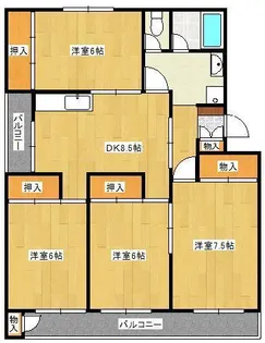 ヴィラナリー小倉南【1階】の間取り