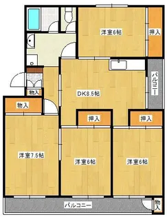 ヴィラナリー小倉南【1階】の間取り