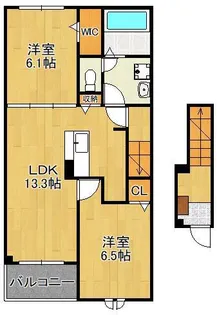 アネーロ Ⅲ【2階】の間取り