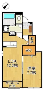 メゾン・ド・アン Ⅱ【1階】の間取り