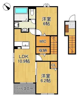 ハーベスト Ⅰ【2階】の間取り