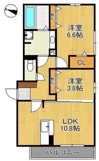 MITE行事 B棟【3階】の間取り