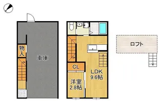 Excel Garage 小倉南B棟【1階】の間取り