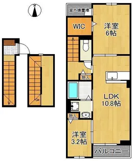 ヴェルデメゾン【3階】の間取り