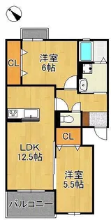 Muu.朽網駅北【2階】の間取り
