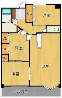 レイ・ブリック若園【3階】の間取り