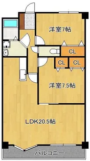 レイ・ブリック若園【2階】の間取り