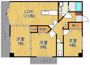 レイ・ブリック若園【3階】の間取り