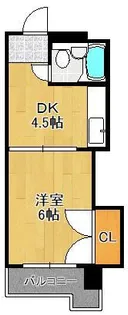 小倉第二鳳城ビル【5階】の間取り