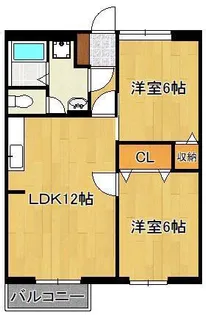 アネックス徳吉【2階】の間取り