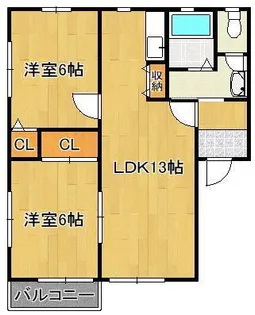 パルティールI【1階】の間取り