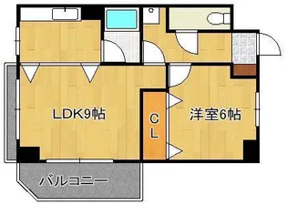 クロスロード恵里【3階】の間取り