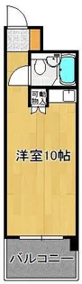 ホワイトパレス北九大前【6階】の間取り