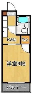 平和ハイツ【2階】の間取り