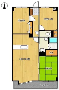 3LDKの間取り画像