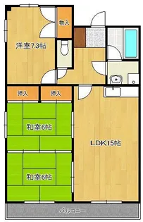 サクセス守恒【4階】の間取り