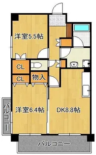 メゾンピザピノ【5階】の間取り