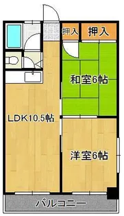 シュロス若園【2階】の間取り