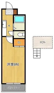 ヤンググレイス若園【3階】の間取り