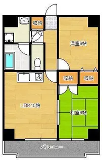 守恒センタービル【2階】の間取り