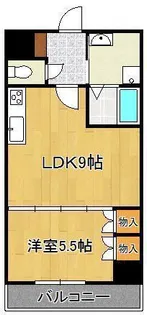 ロイヤルパレス【9階】の間取り