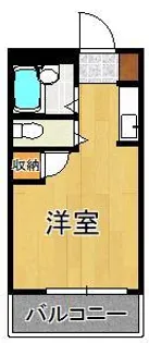 第2北九大前スカイマンション【4階】の間取り