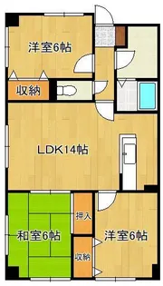 ヴィラ森田【1階】の間取り