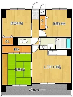 ラ・ヴィ嵐山【2階】の間取り