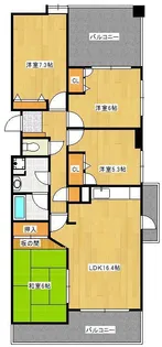 フリーリー守恒【3階】の間取り