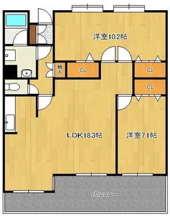 フリーリー守恒【5階】の間取り
