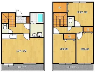 福岡県北九州市小倉南区守恒2丁目【一戸建】の間取り