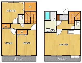 福岡県北九州市小倉南区守恒2丁目【一戸建】の間取り