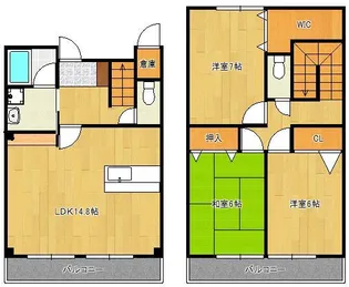 福岡県北九州市小倉南区守恒2丁目【一戸建】の間取り