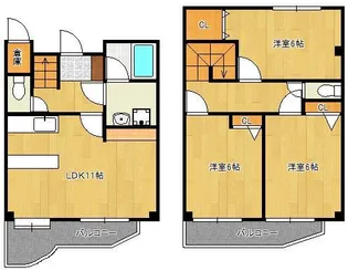福岡県北九州市小倉南区守恒2丁目【一戸建】の間取り