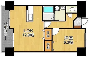 ジャミロ小倉【4階】の間取り