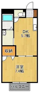 ドゥソレイユ21 A棟【1階】の間取り