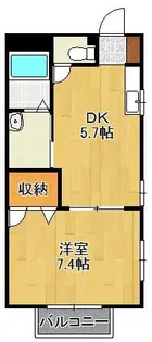 ドゥソレイユ21 A棟【2階】の間取り