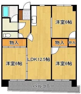 ハーベスト守恒【2階】の間取り