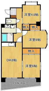 ハーベスト守恒【4階】の間取り