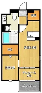 Clair(クレル)N【1階】の間取り