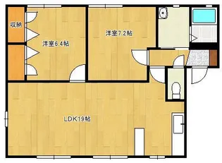 ラフィネ・香嵐 B棟【1階】の間取り