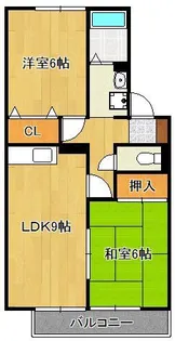 ディアコート西田 B棟【1階】の間取り