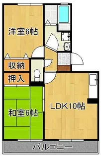 グランドゥール田中【3階】の間取り