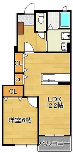 サンフラワー・アベニュー A棟【1階】の間取り