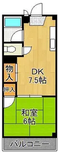 末廣ハイツ【4階】の間取り